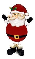 Worth Imports 13" Metal Christmas Santa Standing Figurine, Multicolor