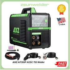 AIT200PACDC 5IN1 Aluminum TIG Welder,200A ACDC TIG/MMA/Pulse TIG Welding Machine
