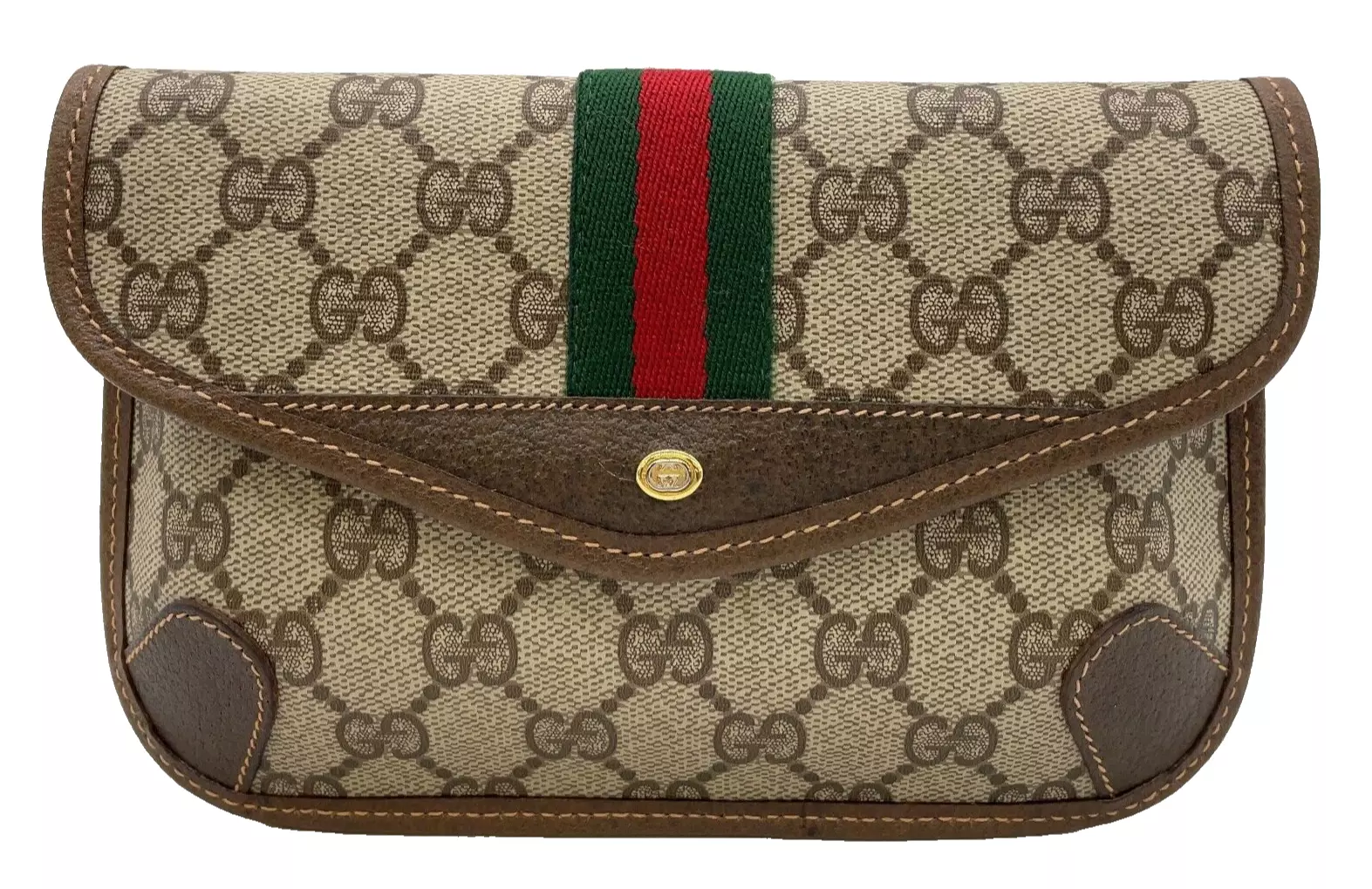 Authentique pochette GUCCI GG Supreme Sherry Line beige 89.01.021 NS031335