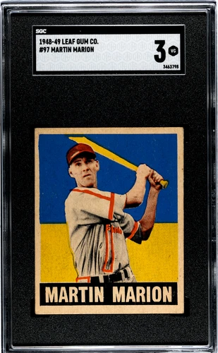 1948-49 Leaf Gum Co. Martin Marion #97 SGC 3