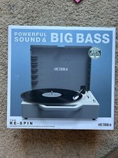 Victrola Record Player  The Re-Spin  Record Player  Powerful Bluetooth Speaker