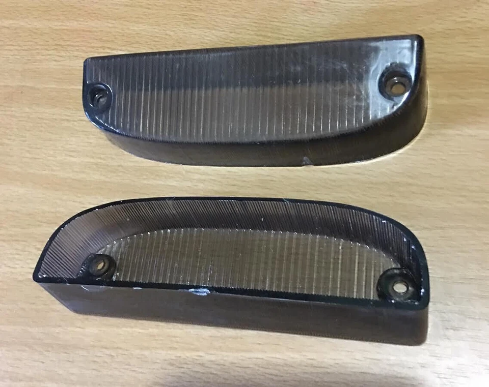 Juego de lentes de señal de giro delantera par oscuro Chevrolet Chevette 1973-1982 Kadett Foto 3 de 4