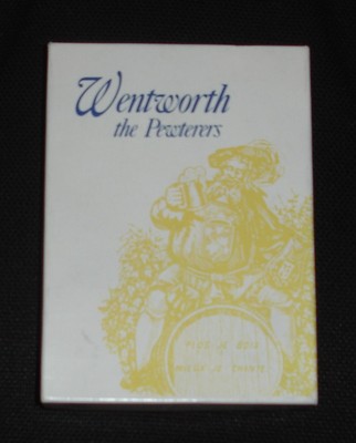 Wentworth 6 oz Zinn-Nierenkolben, Taschenhüftkolben - beschriftet West Sussex