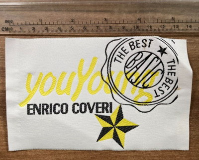 Vintage ''Enrico Coveri'' YouYoung Embroidered Sew-On Patch - The Best Badge