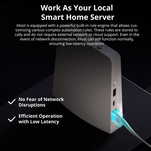 SONOFF iHost Smart Home Hub puerta de enlace de control central local automatización segura del hogar - Imagen 9 de 15