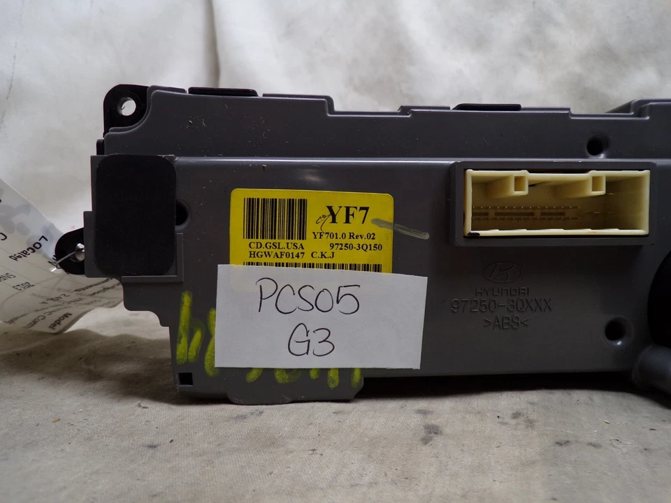 11 12 13 Hyundai Sonata Climatizador Aire Acondicionado Calefacción Control 97250-3Q150 PCS05 Foto 2 de 3