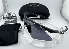 OAKLEY M FRAME HEATER MATTE BLACK W/ BLACK IRIDIUM VENTED LENS SUNGLASSES RARE 9