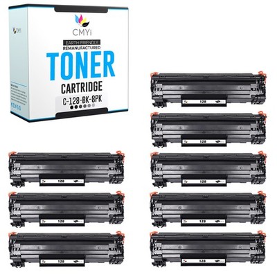 8-Pack Replacement 128 Cartridges for Canon imageCLASS MF4580dn MF4770n MF4880dw