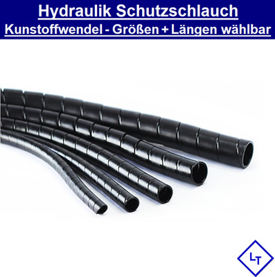 Hydraulik Schlauch Schutz Kunststoffwendel schwarz Scheuerschutz Kabelspirale