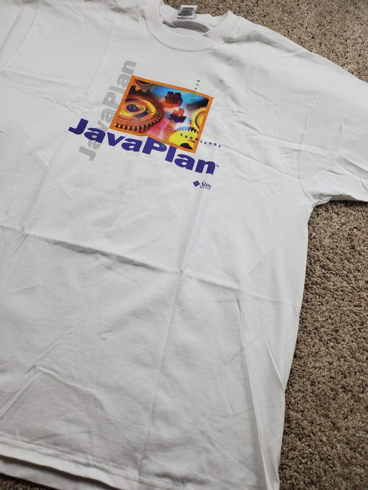 Vintage Sun Microsystems Java Script T Shirt Mens… - image 2