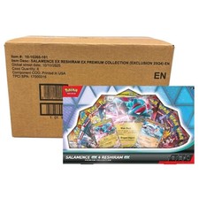 Pokemon TCG Salamence & Reshiram EX PREMIUM COLLECTION BOX CASE [SEALED] 6 CT 🔥