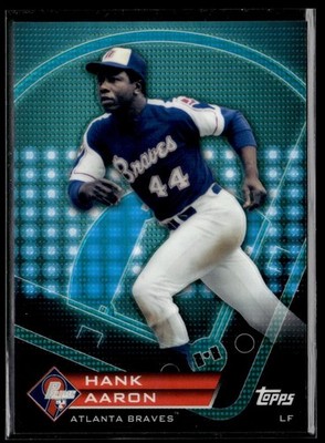 Hank Aaron 2011 Topps Prime 9 Moments Player of the Week Refractor #PNR6 HOF