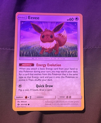 Pokémon TCG Eevee 101/149 Sun & Moon 2017 English