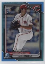 2024 Bowman Draft Chrome Sky Blue Refractor Luke Holman #BDC-100 1g1q