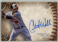 2015 Bowman Inception Christian Walker Rookie Autographs Baltimore Orioles