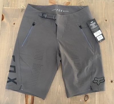 $109 FOX FLEAIR Shorts Dark Shadow Grey 28883-330 MTB Cycling Trail Men's Sz 30