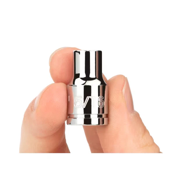 Tekton 3/8 Inch Drive 12-Point Socket Set with Rail, 9-Piece (5/16-3/4 in.) - Image 2 of 4