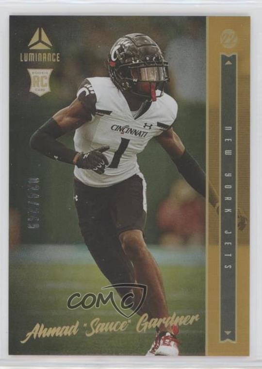 2022 Panini Luminance Gold 24/249 Ahmad Gardner Sauce #141 Rookie RC 0p73