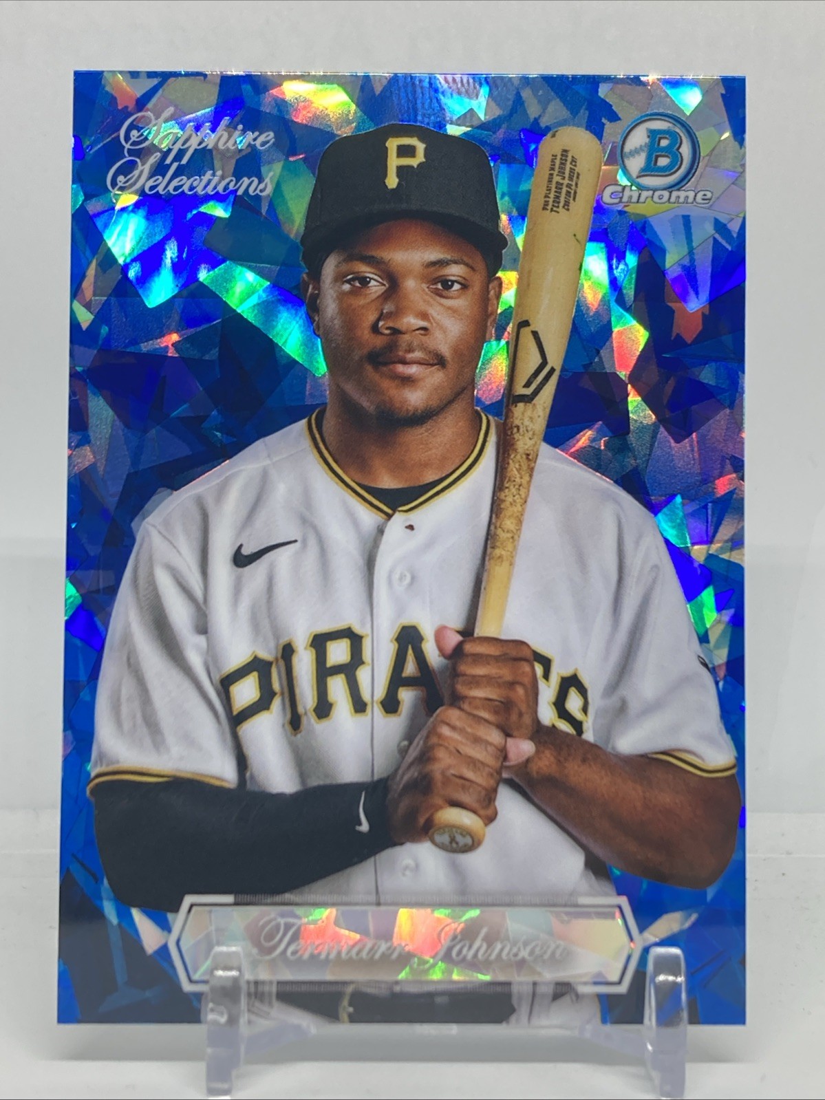 2023 Bowman Chrome Sapphire Selections #BSS-9 TERMARR JOHNSON Pittsburgh Pirates