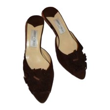 Jimmy Choo Mule US 7.5 EU 37.5 Brown Suede