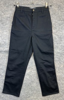 Loewe Herren Marine Schwarz Denim Straight Leg Jeans Größe 44 (28'' Taille) Knopfleiste
