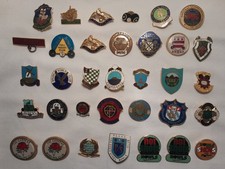 Collection Of 34x Bowls/ Bowling Club Enamel Pin Badges. Various UK clubs. 