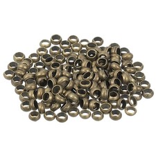 500Pcs Round Crimp Beads, 3mm Metal Spacer Loose Beads, Bronze