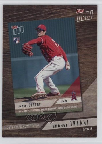 2019 Topps 2018 Now Review #TN-2 Shohei Ohtani Angels