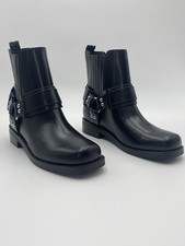 Marc Fisher Ltd Mizzie Moto Black Leather Boots-SZ 6.5-MSRP 250