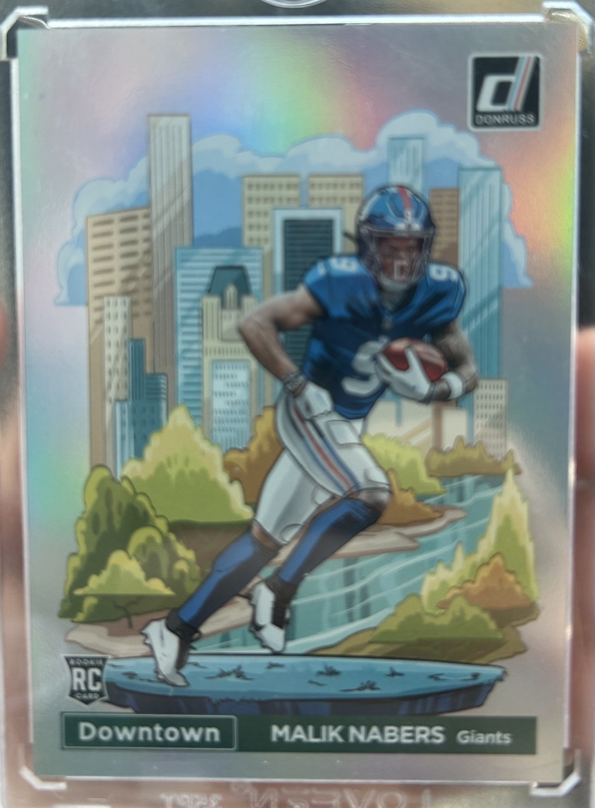 Malik Nabers Panini Donruss Optic Downtown! #18 Base