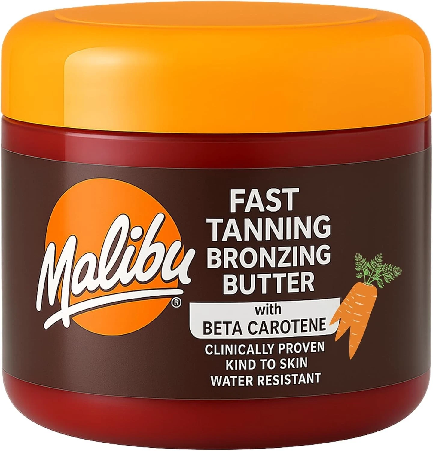 Malibu Sun Bronzing Fast Tanning Body Butter with Beta Carotene, Tropical Cocon - Picture 2 of 8