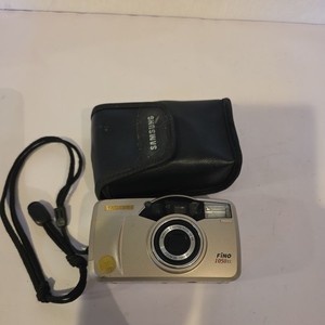 Samsung Fino 1050 XL 35 mm Point & Shoot Compact Film Camera With Case Untested