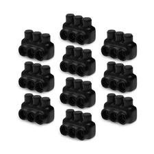 OHLECTRIC 10 Pack - Insulated Wire Connector 3 Port Single Side Entry for 4-1...
