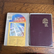 The Rainbow Study Bible 1989 KJV-Bold Letter-Burgundy-Boxed-King James Version