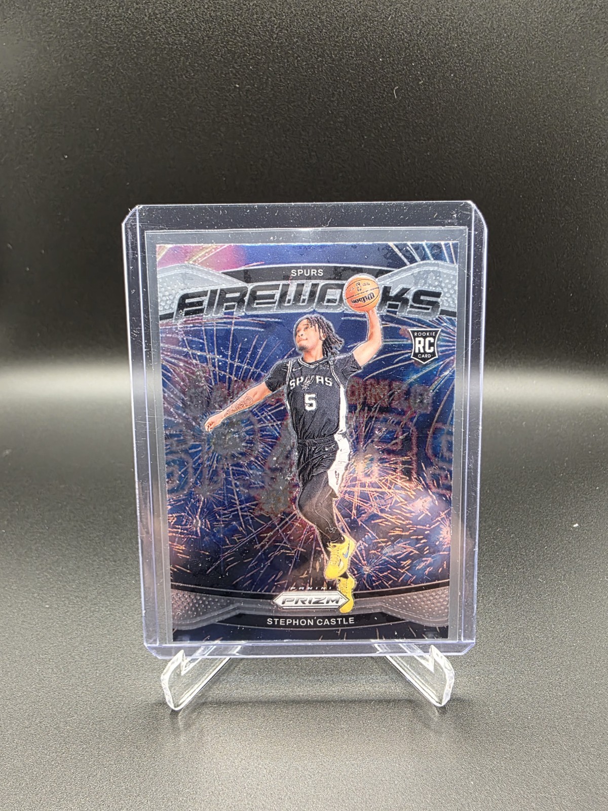 2024-25 Panini Prizm - Fireworks Stephon Castle #13 (RC)