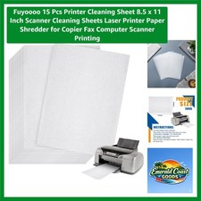 15 Pcs Printer Cleaning Sheet 8.5 x 11 Inch Scanner Cleaning Sheets Laser Pri...