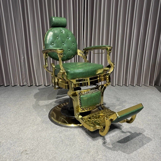 Barber Chair Top Quality Hydraulic Pump Amazing Rare Green Color