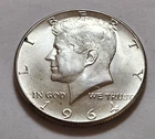 1964 John F Kennedy Half Dollar 90% Silver 50c         (X27)