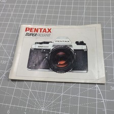 Pentax super program Camera Manual Instruction Booklet Book