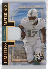 2023 Panini Limited Limitless Materials Gold Spotlight 35/49 Jaylen Waddle 16wc