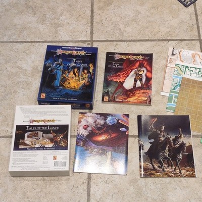 TSR Dragonlance Tales of the Lance Boxed Set World Book of Ansalon Maps 1992