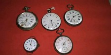 Pocket Watch Lot 10 Rubis 13 Rubis 6 Rubis Not Running Engraved