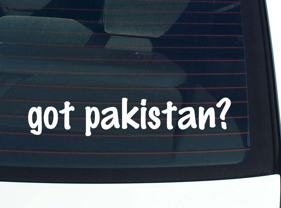 Pakistan Pride Car Decal - Funny Vinyl Bumper Sticker for Windows
