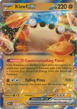 klawf 130 pokemon card value - 217/198 - Scarlet & Violet - Illustrator Rare The item available is listed in the Title KLAWF SCARLET EX #088/078 ART