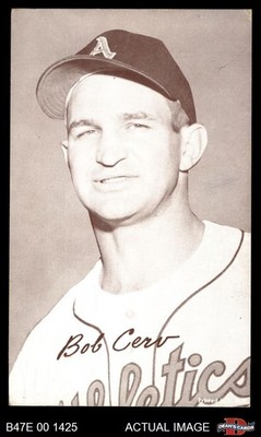 1947 Exhibits Bob Cerv  A's Cap - 1960 Only Athletics VARIATION 4 - VG/EX