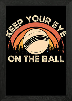 Keep your eye on the crick Framed Wall Art Poster Canvas Print Picture