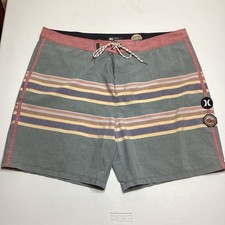 Hurley X Pendleton Board Shorts Men Size 40 Stripe Badlands National Park Collec