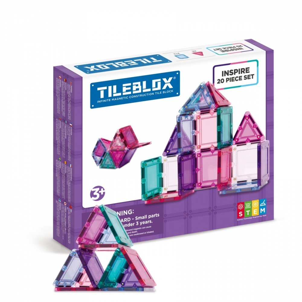 8809465534042 Набор магнитных блоков Tileblox для пастели 20 штук Magformers 7790₽