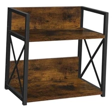  Countertop Shelf Organizer,Coffee Bar Accessories,Spice Rustic Brown Medium