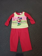 Disney Kids 2 Piece Christmas Pajama Set. Mini .ouse, Size 3T .
